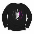 Ace Pride Book With Stars Moons And Magic Hand Youth Long Sleeve Tee