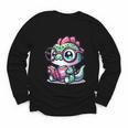 Adorable Book Lover Basilisk With Reading Glasses Cute Youth Long Sleeve Tee Adorable Book Lover Basilisk With Reading Glasses Cute Youth Long Sleeve Tee