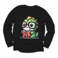 Adorable Book Lover Iguana With Reading Glasses Cute Youth Long Sleeve Tee