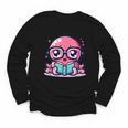 Adorable Book Lover Octopus With Reading Glasses Cute Youth Long Sleeve Tee Adorable Book Lover Octopus With Reading Glasses Cute Youth Long Sleeve Tee