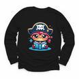 Adorable Book Lover Pirate With Reading Glasses Cute Youth Long Sleeve Tee Adorable Book Lover Pirate With Reading Glasses Cute Youth Long Sleeve Tee