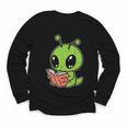 Alien Reading Book Believe In Yourself Kids Women Men Youth Long Sleeve Tee