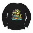 Alligator Reading a Book Animal Youth Long Sleeve Tee