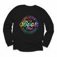 Anti Social Book Club Go Away I'm Reading Book Tie Dye Youth Long Sleeve Tee