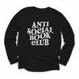 Anti Social Book Club Book Lover Reading Bookworm Reader Youth Long Sleeve Tee Anti Social Book Club Book Lover Reading Bookworm Reader Youth Long Sleeve Tee