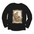 The Aunt Tarot Card Women Skeleton Aunty Book Lover Youth Long Sleeve Tee