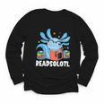 Axolotl Read Book Kawaii Reading Books For Men Women Youth Long Sleeve Tee