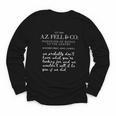 Aziraphale's Bookshop AZ Fell And Co Literary Antiquarian Youth Long Sleeve Tee