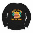 Ban The Fascist Save The Books For a Book Fan Youth Long Sleeve Tee