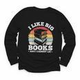 I LIKE BIG BOOKS AND I CANNOT LIE Book Lover Print Youth Long Sleeve Tee