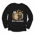 Boo-Kmarked Fall Pumpkin Books Halloween Teacher Teaching Youth Long Sleeve Tee Boo-Kmarked Fall Pumpkin Books Halloween Teacher Teaching Youth Long Sleeve Tee