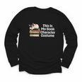This Is My Book Character Costume Cat Men Women Kids Reading Youth Long Sleeve Tee