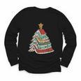 Book Christmas Tree For Librarians Book Lovers Youth Long Sleeve Tee