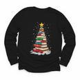Book Christmas Tree Book Lover Teacher Librarian Youth Long Sleeve Tee