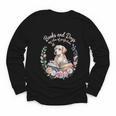 Book And Dog Lover Reading Humor Librarian Youth Long Sleeve Tee