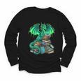 Book Dragon Reading Fantasy Youth Long Sleeve Tee