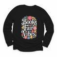 Book Fair Vibes Groovy 70s Retro School Librarian Youth Long Sleeve Tee