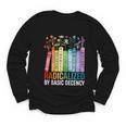 Book Flower Radicalized By Basic Decency Feminist Lgbt Youth Long Sleeve Tee
