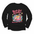 Book Girl Summer Beach Vacation Book Lover Youth Long Sleeve Tee