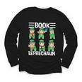 Book Leprechaun St Patrick's Day Library Librarian Reading Youth Long Sleeve Tee