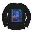 Book Library Bookshelf Armchair Window Pattern Print Youth Long Sleeve Tee