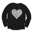 Book Lover Heart Shape Reading Librarian Library Teacher Youth Long Sleeve Tee