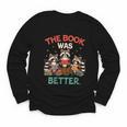 Book Lover Racoon Reading Bookish The Book Was Better Youth Long Sleeve Tee Book Lover Racoon Reading Bookish The Book Was Better Youth Long Sleeve Tee
