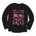 Book Lover Read Your Heart Out Teacher Valentines Youth Long Sleeve Tee