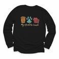 Book Lover Reader Coffee Dog Book My Needs Are Simple For Men Women Youth Long Sleeve Tee