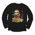 Book Lover Sloth Reading Bookish Library Read Books Be Kind Youth Long Sleeve Tee