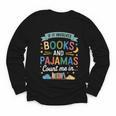 Book Lovers Reading Bedtime Cozy Pajama For Librarians Youth Long Sleeve Tee Book Lovers Reading Bedtime Cozy Pajama For Librarians Youth Long Sleeve Tee