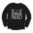 Book Nerd Retro Style Readers Librarians Authors Bookworms Youth Long Sleeve Tee