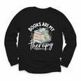 Book Are My Therapy Aesthetic Bookish Reading Youth Long Sleeve Tee