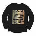 Book Reader Vintage Bookworm Retro Book Lover Youth Long Sleeve Tee