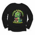 Book A Saurus Bookasaurus Dinosaur Book Girls Boys Toddler Youth Long Sleeve Tee