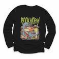 Graphic Book Worm Monster Horror Reading Book Lover Youth Long Sleeve Tee