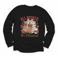 All Booked For Christmas Coquette Xmas Book Club Book Lovers Youth Long Sleeve Tee All Booked For Christmas Coquette Xmas Book Club Book Lovers Youth Long Sleeve Tee