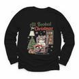 All Booked For Christmas Cute Bookish Cat Lover Youth Long Sleeve Tee All Booked For Christmas Cute Bookish Cat Lover Youth Long Sleeve Tee
