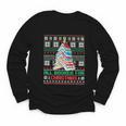 All Booked For Christmas Tree Book Ugly Christmas Sweatshirt Youth Long Sleeve Tee