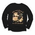 My Weekend Is All Booked Cozy Book Lover Reading Youth Long Sleeve Tee My Weekend Is All Booked Cozy Book Lover Reading Youth Long Sleeve Tee