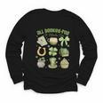 ALL Booked For St Patricks Day Bookish Leprechaun Bookworm Youth Long Sleeve Tee