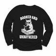 Booked And Unbothered Cat Reading Book Lovers Youth Long Sleeve Tee