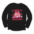 All Booked For Valentines Coquette Bow Book Valentine Day Youth Long Sleeve Tee