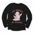 All Booked For Valentines Cute Cherub Vintage Book Lover Youth Long Sleeve Tee All Booked For Valentines Cute Cherub Vintage Book Lover Youth Long Sleeve Tee