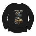 Bookish Quote I Am a Book Dragon Not a Worm Reading Book Youth Long Sleeve Tee