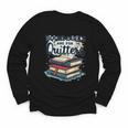 Bookmarks Are For Quitters Reading Quote Book Lover Youth Long Sleeve Tee