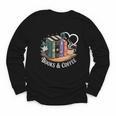 Books And Coffee Book Lover Bookish Green Book Theme Reading Youth Long Sleeve Tee