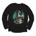 Books Dragon Reading Book Lover Youth Long Sleeve Tee