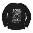 Books Helping Introverts Avoid Conversations Since 1454 Youth Long Sleeve Tee Books Helping Introverts Avoid Conversations Since 1454 Youth Long Sleeve Tee