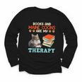 BOOKS AND MAINE COONS ARE MY THERAPY Main Coon Youth Long Sleeve Tee